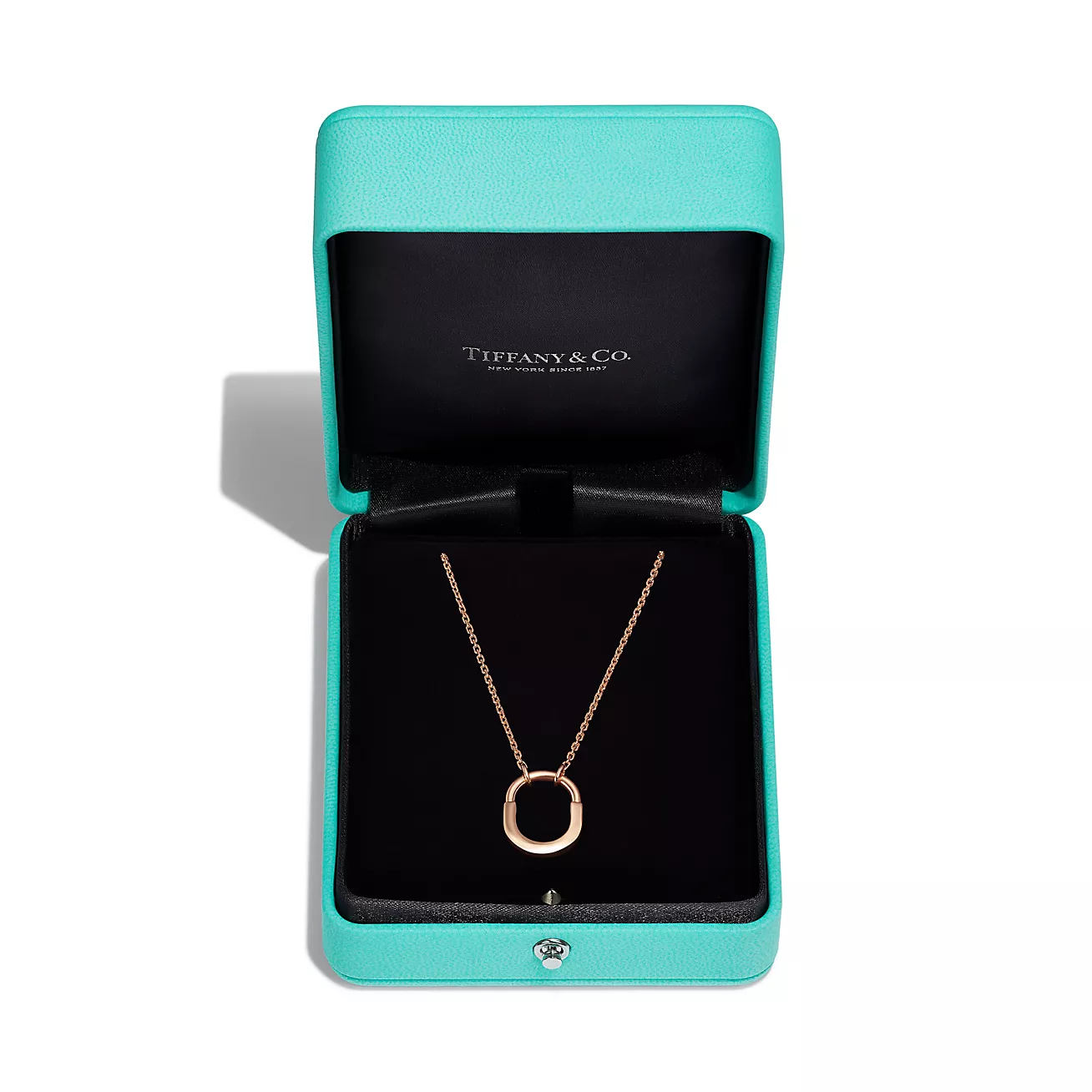 Tiffany Lock Small Pendant in Rose Gold - Image 3